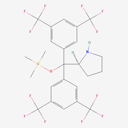 [bis[3,5-bis(trifluoromethyl)phenyl]-[(2S)-pyrrolidin-2-yl]methoxy]-trimethylsilane (CAS: 848821-61-4) - Related Chemical Product