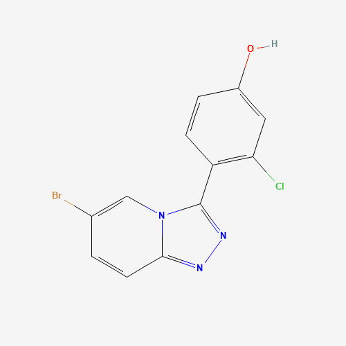 (4E)-4-(6-bromo-2H-[1,2,4]triazolo[4,3-a]pyridin-3-ylidene)-3-chlorocyclohexa-2,5-dien-1-one (CAS: 876299-50-2) - Related Chemical Product