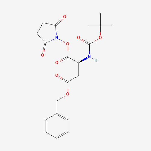 4-O-benzyl 1-O-(2,5-dioxopyrrolidin-1-yl) (2S)-2-[(2-methylpropan-2-yl)oxycarbonylamino]butanedioate (CAS: 13798-75-9) - Related Chemical Product