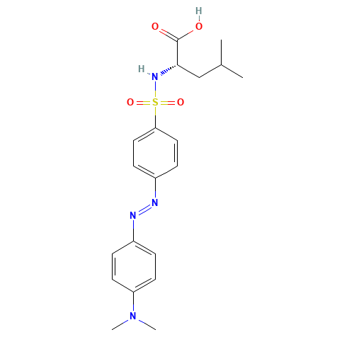 (2S)-2-[[4-[[4-(dimethylamino)phenyl]diazenyl]phenyl]sulfonylamino]-4-methylpentanoic acid (CAS: 89131-12-4) - Related Chemical Product