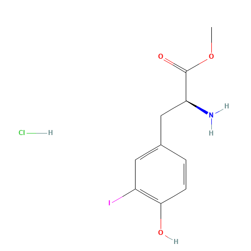 methyl (2S)-2-amino-3-(4-hydroxy-3-iodophenyl)propanoate;hydrochloride (CAS: 79677-58-0) - Related Chemical Product