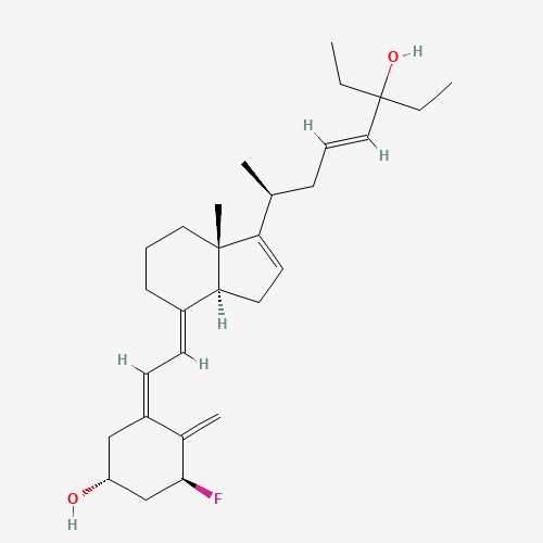 (1R,3Z,5S)-3-[(2E)-2-[(3aS,7aS)-1-[(E,2S)-6-ethyl-6-hydroxyoct-4-en-2-yl]-7a-methyl-3a,5,6,7-tetrahydro-3H-inden-4-ylidene]ethylidene]-5-fluoro-4-methylidenecyclohexan-1-ol (CAS: 199798-84-0) - Related Chemical Product