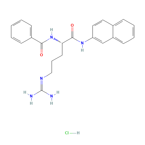 N-[(2S)-5-(diaminomethylideneamino)-1-(naphthalen-2-ylamino)-1-oxopentan-2-yl]benzamide;hydrochloride (CAS: 198555-19-0) - Related Chemical Product