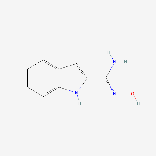 N-[(Z)-amino(indol-2-ylidene)methyl]hydroxylamine (CAS: 125818-19-1) - Chemical Structure and Molecular Formula 