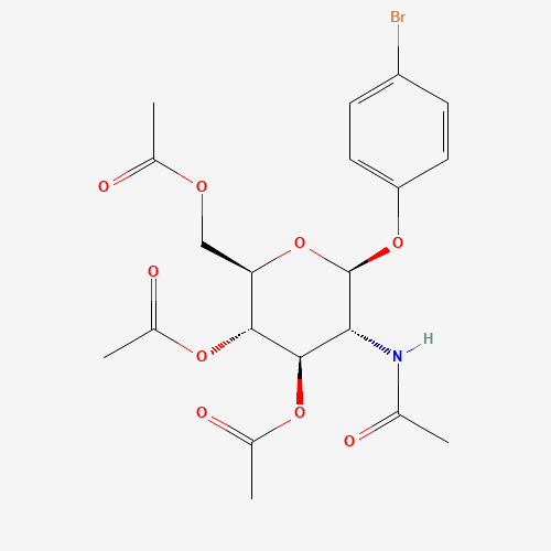 [(2R,3S,4R,5R,6S)-5-acetamido-3,4-diacetyloxy-6-(4-bromophenoxy)oxan-2-yl]methyl acetate (CAS: 38229-74-2) - Related Chemical Product