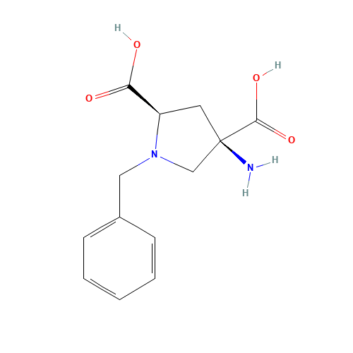 (2R,4R)-4-amino-1-benzylpyrrolidine-2,4-dicarboxylic acid (CAS: 171336-76-8) - Related Chemical Product