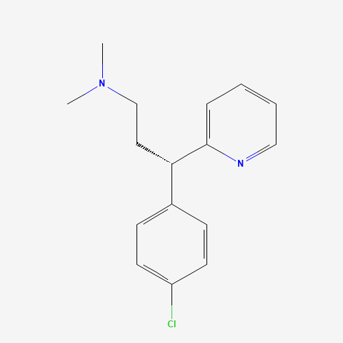 (3S)-3-(4-chlorophenyl)-N,N-dimethyl-3-pyridin-2-ylpropan-1-amine (CAS: 25523-97-1) - Related Chemical Product