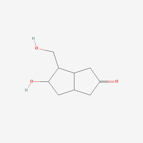 (3aS,4S,5R,6aR)-5-hydroxy-4-(hydroxymethyl)-3,3a,4,5,6,6a-hexahydro-1H-pentalen-2-one (CAS: 94595-91-2) - Chemical Structure and Molecular Formula 