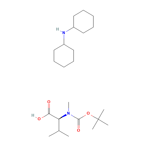 N-cyclohexylcyclohexanamine;(2S)-3-methyl-2-[methyl-[(2-methylpropan-2-yl)oxycarbonyl]amino]butanoic acid (CAS: 35761-42-3) - Related Chemical Product
