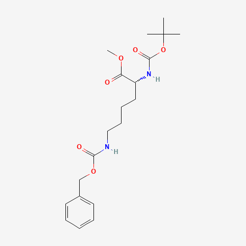 methyl (2R)-2-[(2-methylpropan-2-yl)oxycarbonylamino]-6-(phenylmethoxycarbonylamino)hexanoate (CAS: 82611-49-2) - Related Chemical Product