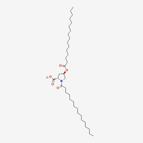 (2S,4R)-1-hexadecanoyl-4-hexadecanoyloxypyrrolidine-2-carboxylic acid (CAS: 41672-81-5) - Related Chemical Product
