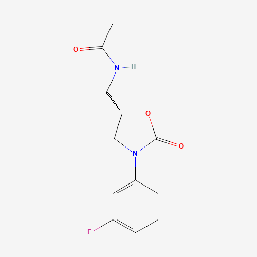 N-[[(5S)-3-(3-fluorophenyl)-2-oxo-1,3-oxazolidin-5-yl]methyl]acetamide (CAS: 139071-79-7) - Related Chemical Product