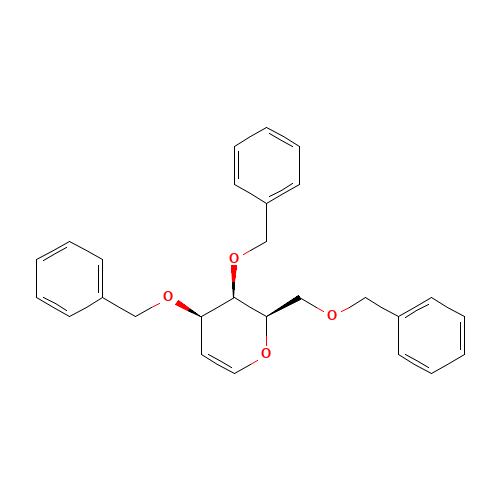 (2R,3R,4R)-3,4-bis(phenylmethoxy)-2-(phenylmethoxymethyl)-3,4-dihydro-2H-pyran (CAS: 80040-79-5) - Related Chemical Product