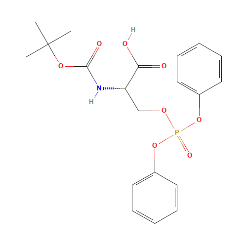 (2S)-3-diphenoxyphosphoryloxy-2-[(2-methylpropan-2-yl)oxycarbonylamino]propanoic acid (CAS: 105751-07-3) - Related Chemical Product