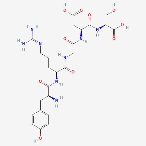 (3S)-3-[[2-[[(2S)-2-[[(2S)-2-amino-3-(4-hydroxyphenyl)propanoyl]amino]-5-(diaminomethylideneamino)pentanoyl]amino]acetyl]amino]-4-[[(1S)-1-carboxy-2-hydroxyethyl]amino]-4-oxobutanoic acid (CAS: 134282-68-1) - Related Chemical Product