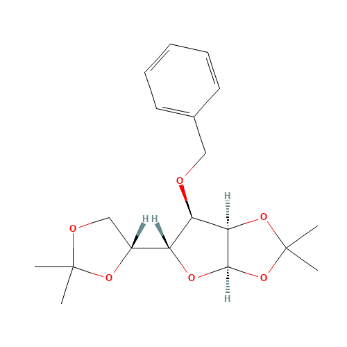 (3aR,5R,6R,6aR)-5-[(4R)-2,2-dimethyl-1,3-dioxolan-4-yl]-2,2-dimethyl-6-phenylmethoxy-3a,5,6,6a-tetrahydrofuro[2,3-d][1,3]dioxole (CAS: 22331-21-1) - Related Chemical Product
