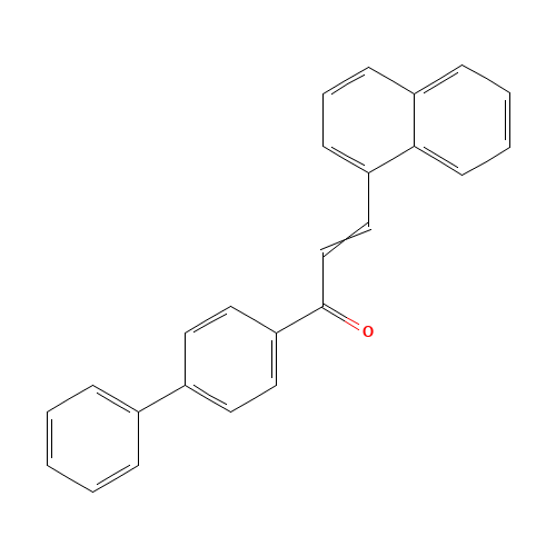 (E)-3-naphthalen-1-yl-1-(4-phenylphenyl)prop-2-en-1-one (CAS: 65962-35-8) - Related Chemical Product