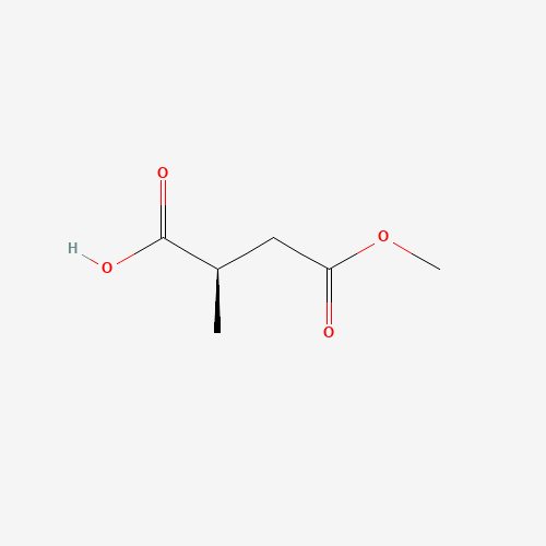 (2R)-4-methoxy-2-methyl-4-oxobutanoic acid (CAS: 81025-83-4) - Chemical Structure and Molecular Formula 