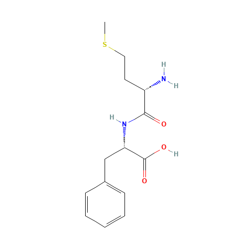 (2S)-2-[[(2S)-2-amino-4-methylsulfanylbutanoyl]amino]-3-phenylpropanoic acid (CAS: 14492-14-9) - Chemical Structure and Molecular Formula 