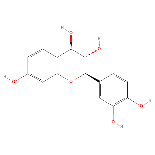 (2R,3S,4R)-2-(3,4-dihydroxyphenyl)-3,4-dihydro-2H-chromene-3,4,7-triol (CAS: 967-27-1) - Chemical Structure and Molecular Formula 