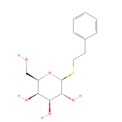 (2R,3R,4S,5R,6S)-2-(hydroxymethyl)-6-(2-phenylethylsulfanyl)oxane-3,4,5-triol (CAS: 63407-54-5) - Related Chemical Product