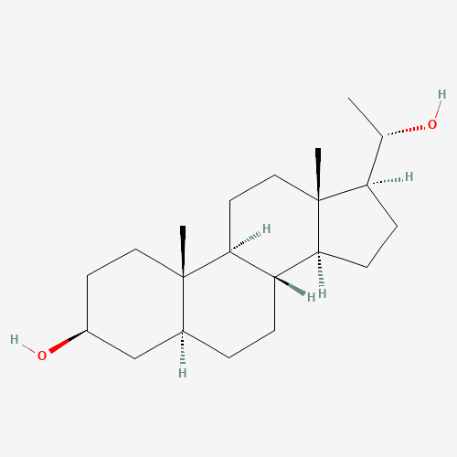 (3S,5S,8R,9S,10S,13S,14S,17S)-17-[(1S)-1-hydroxyethyl]-10,13-dimethyl-2,3,4,5,6,7,8,9,11,12,14,15,16,17-tetradecahydro-1H-cyclopenta[a]phenanthren-3-ol (CAS: 566-56-3) - Related Chemical Product