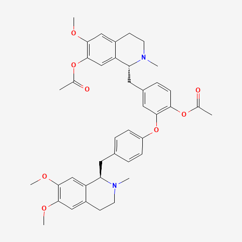 [4-[[(1R)-7-acetyloxy-6-methoxy-2-methyl-3,4-dihydro-1H-isoquinolin-1-yl]methyl]-2-[4-[[(1R)-6,7-dimethoxy-2-methyl-3,4-dihydro-1H-isoquinolin-1-yl]methyl]phenoxy]phenyl] acetate (CAS: 132139-17-4) - Related Chemical Product