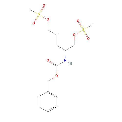 [(4R)-5-methylsulfonyloxy-4-(phenylmethoxycarbonylamino)pentyl] methanesulfonate (CAS: 478646-29-6) - Related Chemical Product