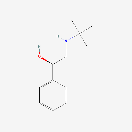 (1R)-2-(tert-butylamino)-1-phenylethanol (CAS: 14467-51-7) - Chemical Structure and Molecular Formula 
