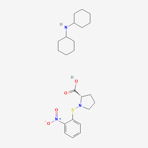 N-cyclohexylcyclohexanamine;(2S)-1-(2-nitrophenyl)sulfanylpyrrolidine-2-carboxylic acid (CAS: 7675-53-8) - Related Chemical Product