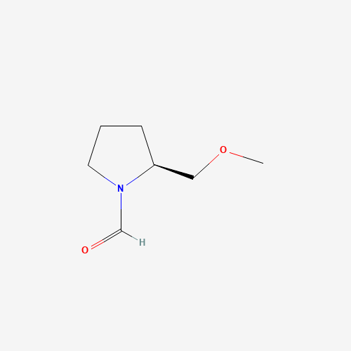 (2S)-2-(methoxymethyl)pyrrolidine-1-carbaldehyde (CAS: 63126-45-4) - Chemical Structure and Molecular Formula 