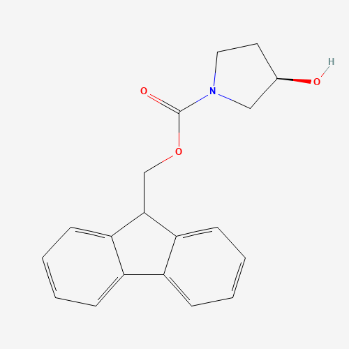9H-fluoren-9-ylmethyl (3R)-3-hydroxypyrrolidine-1-carboxylate (CAS: 215178-39-5) - Related Chemical Product
