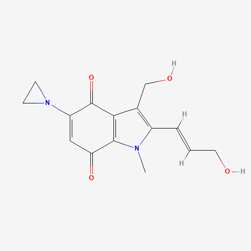 5-(aziridin-1-yl)-3-(hydroxymethyl)-2-[(E)-3-hydroxyprop-1-enyl]-1-methylindole-4,7-dione (CAS: 114560-48-4) - Related Chemical Product