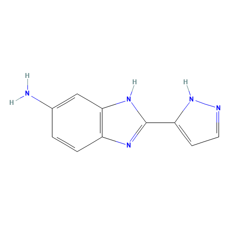 (2E)-2-(1,2-dihydropyrazol-3-ylidene)benzimidazol-5-amine (CAS: 689295-78-1) - Related Chemical Product