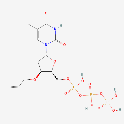 [hydroxy-[[(2R,3S,5R)-5-(5-methyl-2,4-dioxopyrimidin-1-yl)-3-prop-2-enoxyoxolan-2-yl]methoxy]phosphoryl] phosphono hydrogen phosphate (CAS: 917766-47-3) - Related Chemical Product