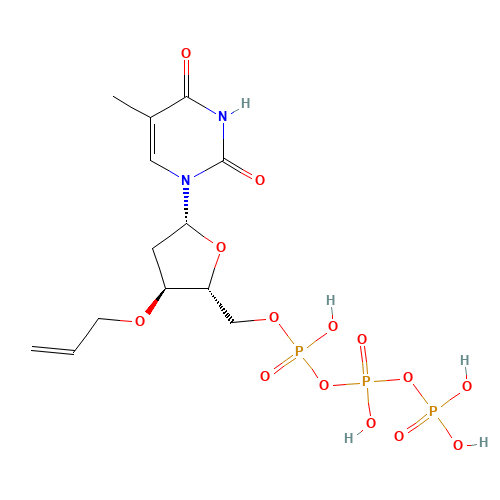 [hydroxy-[[(2R,3S,5R)-5-(5-methyl-2,4-dioxopyrimidin-1-yl)-3-prop-2-enoxyoxolan-2-yl]methoxy]phosphoryl] phosphono hydrogen phosphate (CAS: 917766-47-3) - Related Chemical Product