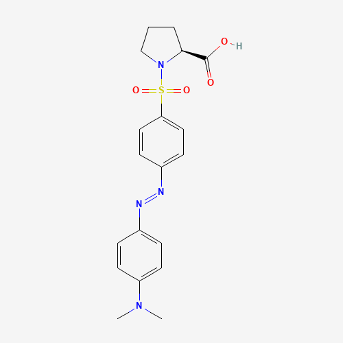 (2S)-1-[4-[[4-(dimethylamino)phenyl]diazenyl]phenyl]sulfonylpyrrolidine-2-carboxylic acid (CAS: 89131-09-9) - Related Chemical Product
