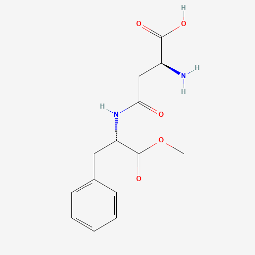 (2S)-2-amino-4-[[(2S)-1-methoxy-1-oxo-3-phenylpropan-2-yl]amino]-4-oxobutanoic acid (CAS: 22839-61-8) - Chemical Structure and Molecular Formula 