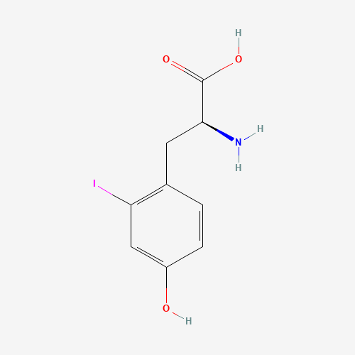 (2S)-2-amino-3-(4-hydroxy-2-iodophenyl)propanoic acid (CAS: 78853-38-0) - Chemical Structure and Molecular Formula 
