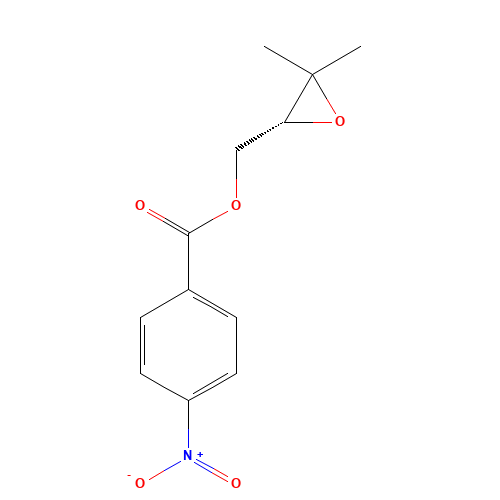 [(2R)-3,3-dimethyloxiran-2-yl]methyl 4-nitrobenzoate (CAS: 141700-91-6) - Chemical Structure and Molecular Formula 