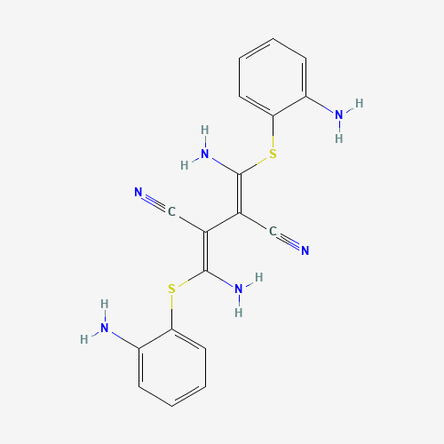 (2Z,3Z)-2,3-bis[amino-(2-aminophenyl)sulfanylmethylidene]butanedinitrile (CAS: 109511-58-2) - Chemical Structure and Molecular Formula 