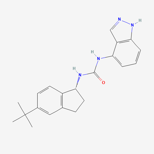 1-[(1R)-5-tert-butyl-2,3-dihydro-1H-inden-1-yl]-3-(1H-indazol-4-yl)urea (CAS: 808756-71-0) - Related Chemical Product