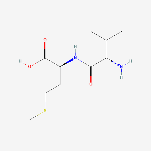 (2S)-2-[[(2S)-2-amino-3-methylbutanoyl]amino]-4-methylsulfanylbutanoic acid (CAS: 14486-09-0) - Chemical Structure and Molecular Formula 