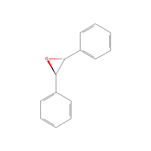 (2R,3S)-2,3-diphenyloxirane (CAS: 1689-71-0) - Chemical Structure and Molecular Formula 