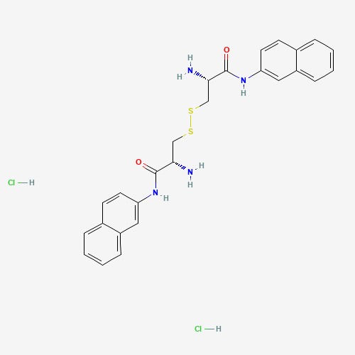 (2R)-2-amino-3-[[(2R)-2-amino-3-(naphthalen-2-ylamino)-3-oxopropyl]disulfanyl]-N-naphthalen-2-ylpropanamide;dihydrochloride (CAS: 100900-22-9) - Related Chemical Product