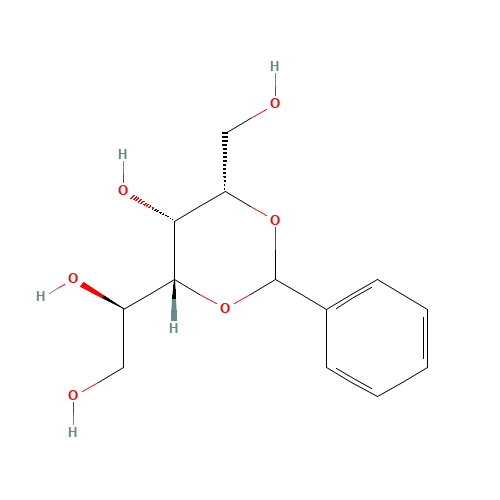 (1R)-1-[(4R,5R,6S)-5-hydroxy-6-(hydroxymethyl)-2-phenyl-1,3-dioxan-4-yl]ethane-1,2-diol (CAS: 77340-95-5) - Related Chemical Product