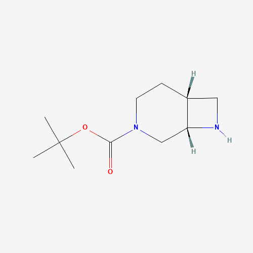 tert-butyl (1R,6S)-4,7-diazabicyclo[4.2.0]octane-4-carboxylate (CAS: 370881-96-2) - Chemical Structure and Molecular Formula 