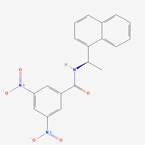 N-[(1R)-1-naphthalen-1-ylethyl]-3,5-dinitrobenzamide (CAS: 85922-30-1) - Chemical Structure and Molecular Formula 