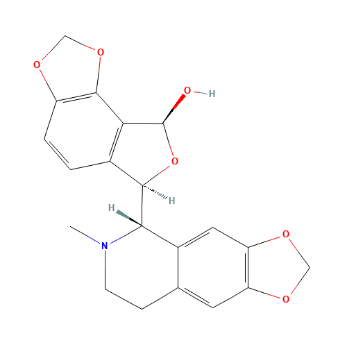 (6R,8S)-6-[(5S)-6-methyl-7,8-dihydro-5H-[1,3]dioxolo[4,5-g]isoquinolin-5-yl]-6,8-dihydrofuro[3,4-g][1,3]benzodioxol-8-ol (CAS: 6883-44-9) - Related Chemical Product