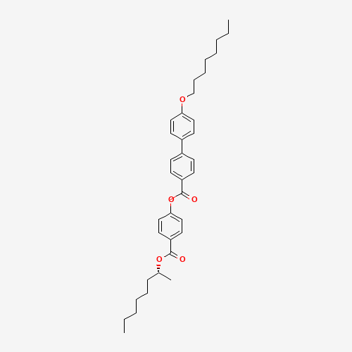 [4-[(2R)-octan-2-yl]oxycarbonylphenyl] 4-(4-octoxyphenyl)benzoate (CAS: 123286-51-1) - Chemical Structure and Molecular Formula 